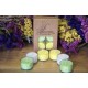 Laureta Candles kristāliskā palmu vaska tējassveces dzeltena, balta, zaļa, 6gb